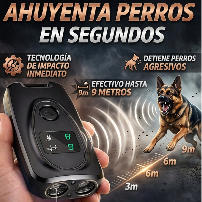 Portada repelente fuerte para perros 2 Repelente para Perros con doble salida de Ultrasonido - Imagen 1